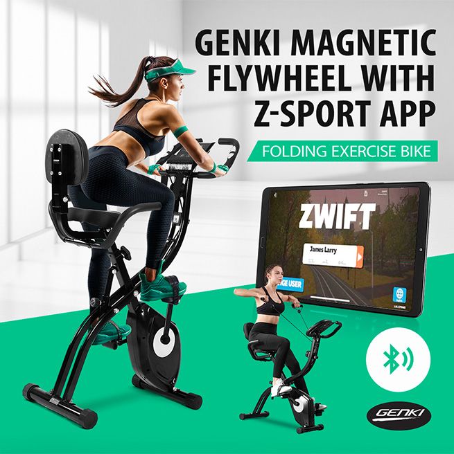 Genki Exercise Bike Fitness Magnetic X Bike Spin Bike Home Gym Flywheel Workout